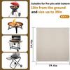 Heat Resistant Fireproof Mat Fireproof Mat Fireproof Stove Grill Mats Washable And Reusable Wood Deck Stove Grill Mats