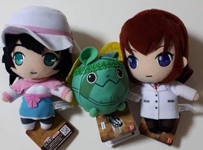 0 Plush Toy with Tags Set of 3 Makise Shiina Upa Not for Sale Mascot STEINS;GATE Steins;Gate Kurisu, Mayuri,