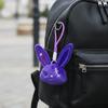 Dark Style Bunny Plush Keychain Plush Rabbit Keychain Pendant Plush Bunny Pendant  Key Accessories