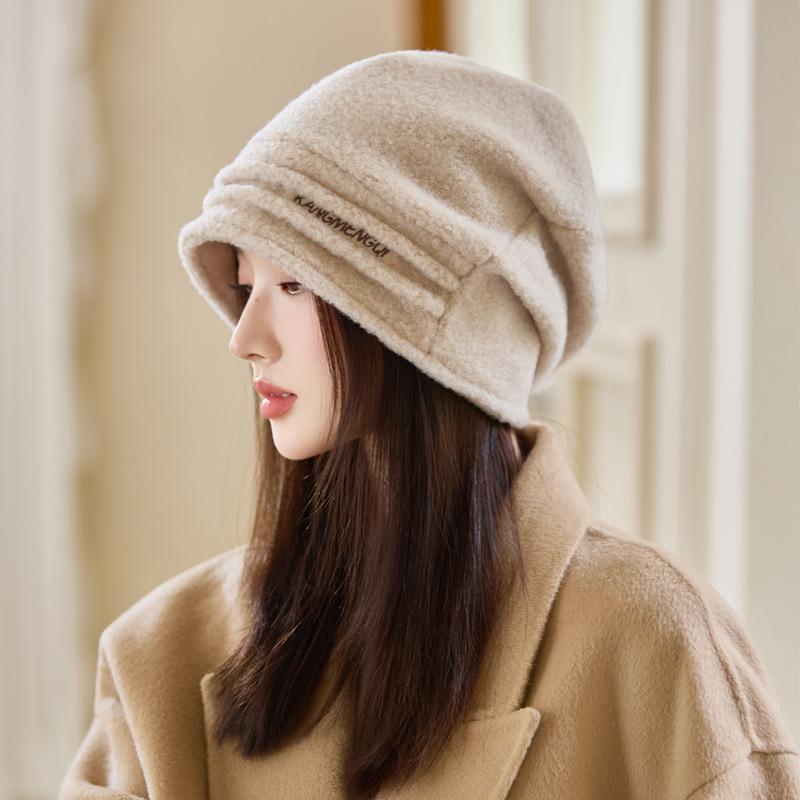 

Winter Hat Women s Ear Protection Warm Head Hat Fashion Solid Color Hat Knitted Hat Hat for Women, Autumn Winter Versatile Warm Cold Weather Cap One Size