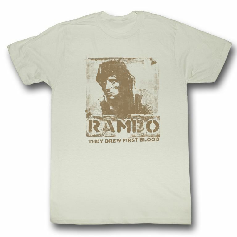 Rambo Blame Natural Adult T-Shirt XL