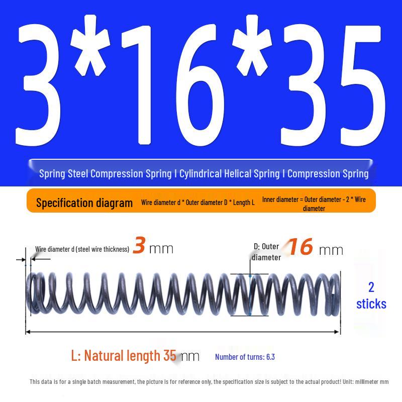 Compression Spring Y-Type Shock Absorbing Coil 3*16/17/18/19/20