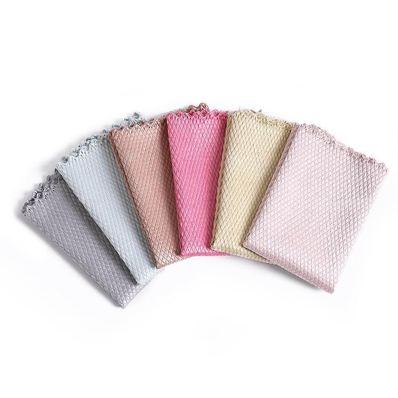 Fish Scale Cloth - Absorbent, Non-Shedding Kitchen Dish Cloth for Streak-Free Glass & Household Cleaning