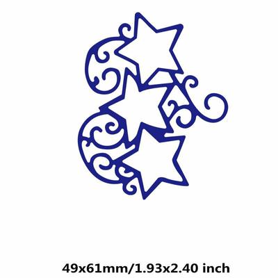 Stars Lace Vine Cutting Dies Metal Stencil DIY Scrapbooking Album Paper Card Embossing Craft Decor Art Die Cut