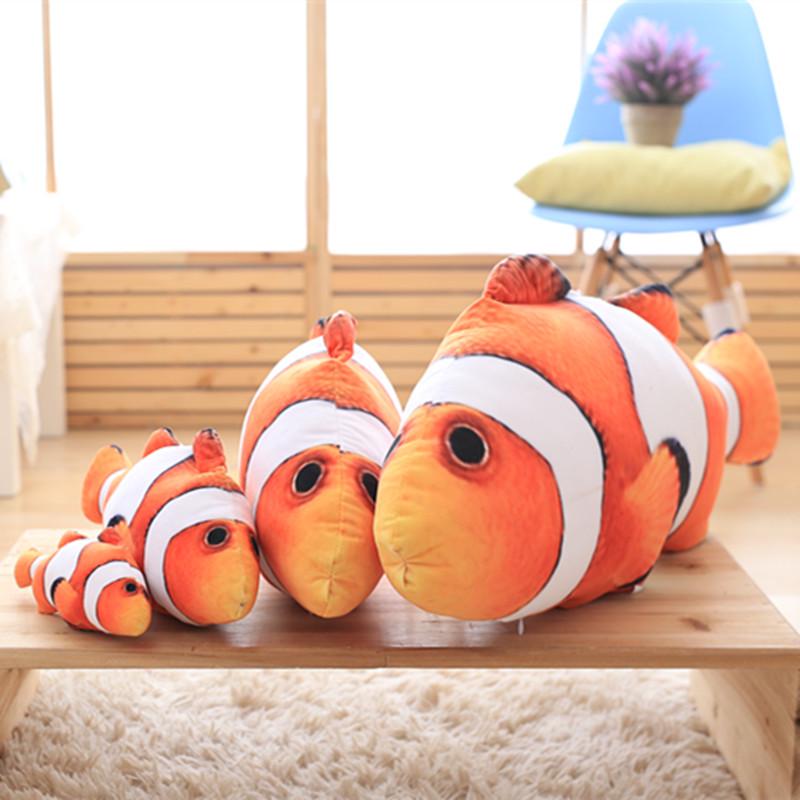 Adorable Cartoon Clownfish Plush Pillow – Stuffed Animal Toy for Kids, Creative Birthday Gift