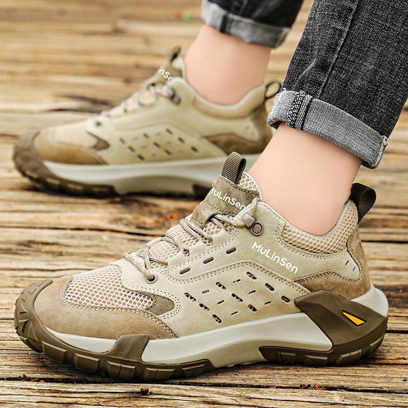 Fashion Original Brand Men Walking Outdoor Shoe Designer Breath Mountain Climbing Footwear Comfortable Anti-Slip Trekking Sneakers 38-46
