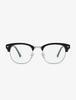 Leunehauwin June Black Silver Dr0602B Blue Light Blocking Glasses