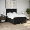 Boxspringbett mit Matratze Schwarz 160 x 200 cm Stoff