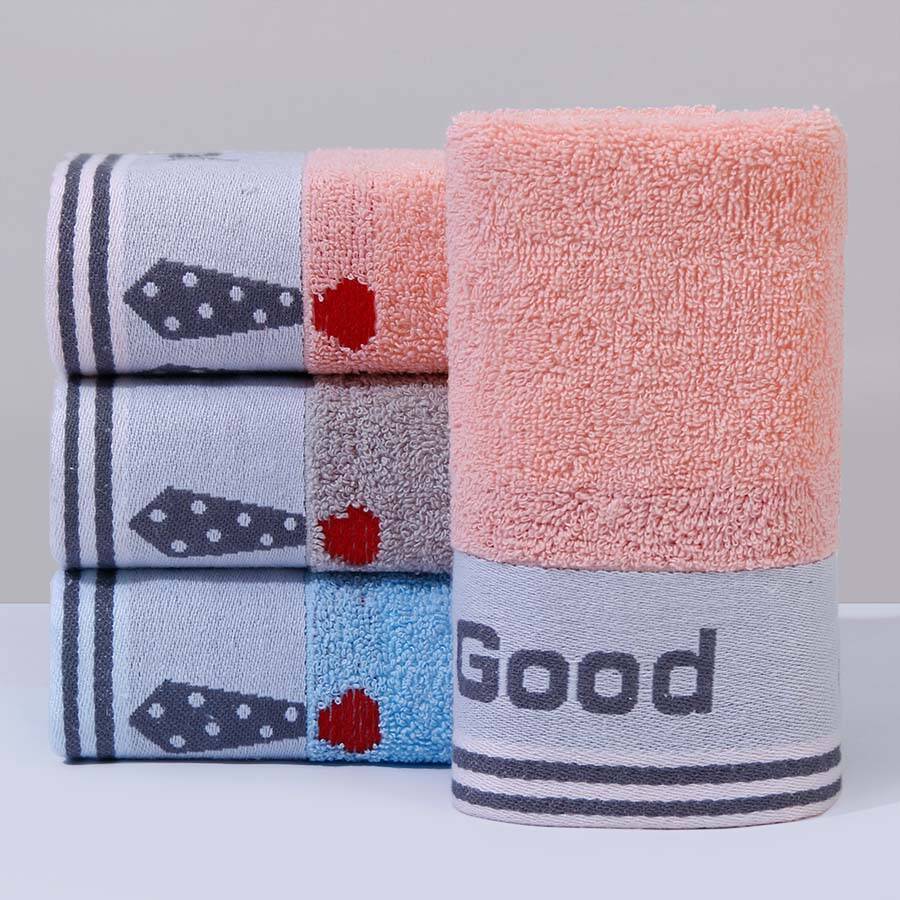 1 PC Cotton Towel Soft Absorbent Thickened Household Polyester Cotton Face Towel Cotton Towel Comfortable Textile Towels for The Home