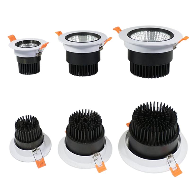 New LED Downlights Angle Adjustable COB Ceiling Lamp Spot Lights 3W 5W 7w 9w 12w 15w18w Rotating AC85-240VDimmable Recessed