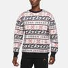 Jordan Jumpman Holiday Christmas Sweater Print Warm Comfortable Casual Crew Neck Sweatshirt Men Tops Black CT3460-010