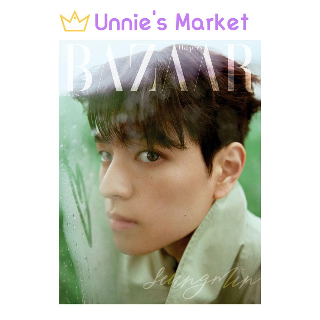 

[Pre-order] Seungmin (Stray Kids) BAZAAR Korean Magazine 2025.06 + Free Gift A