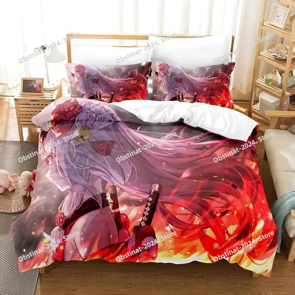 Comforter Vtuber Ninomae Bedding Set Single Twin Full Queen King Size Bed Set Aldult Kid Bedroom S 3D Print Kawaii Anime