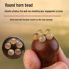 Purple Sandalwood Red Rose Gua Sha Stick: Compact Chubby Gourd Eye Massager with Small Lotus Head for Facial Massage.