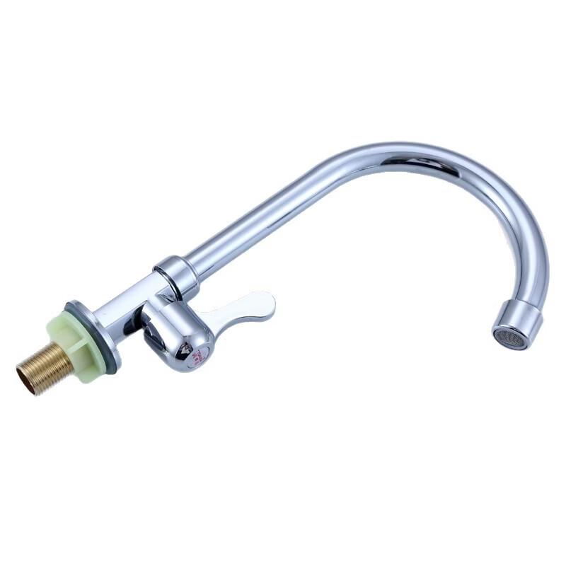 TLXT Hexagonal 360° Swivel Single Cold Kitchen Faucet