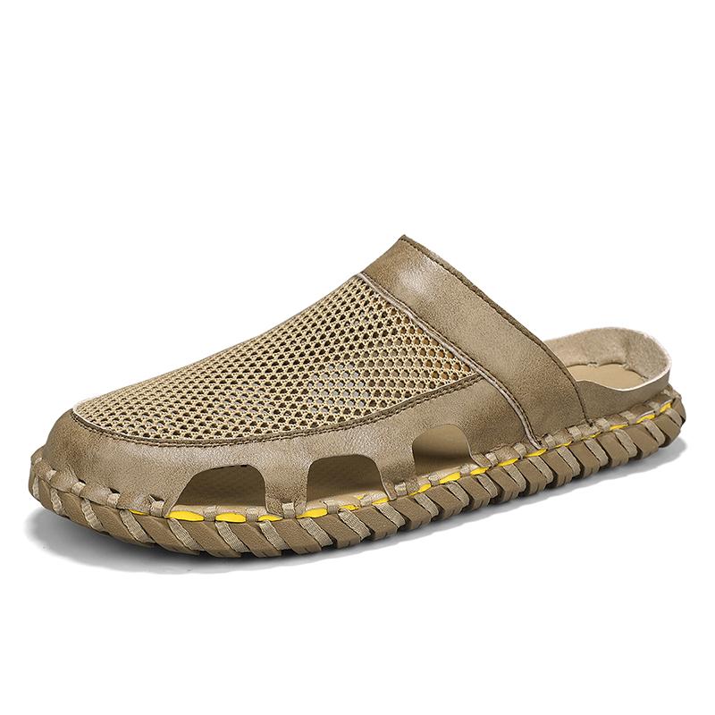 New Leather Men's Casual Sandals Handmade Beach Sandals Man Sandalias Para Hombre Leather Sandal For Men Sandalia Masculina