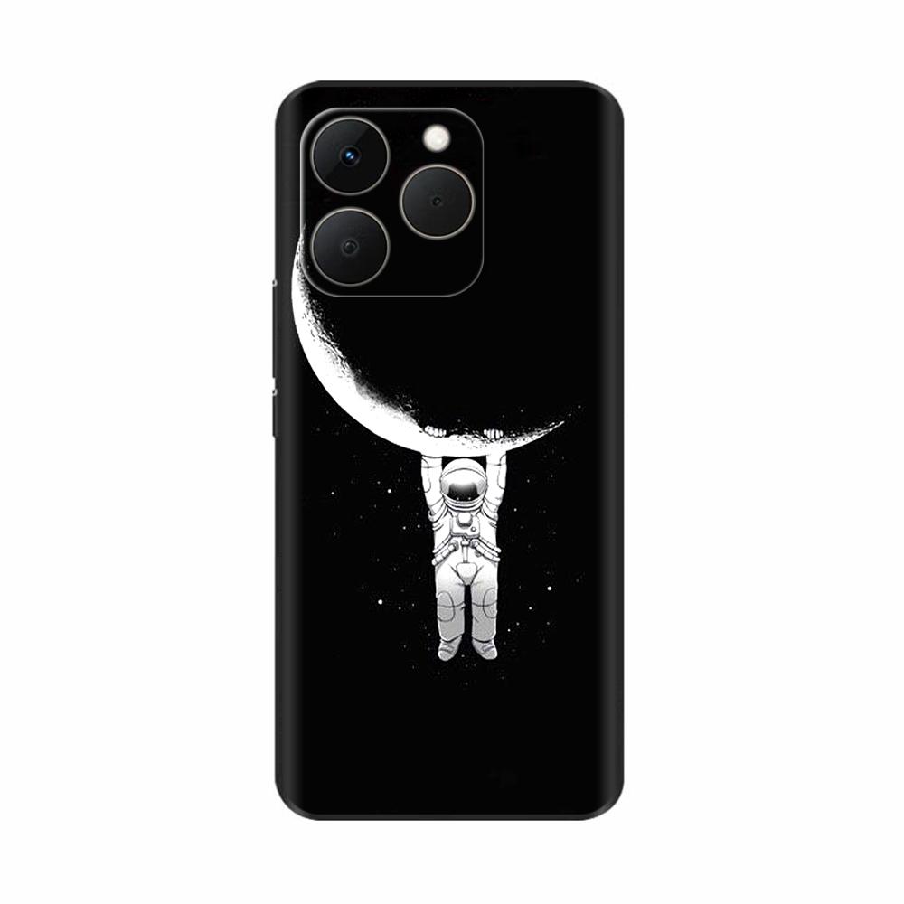 For Realme 15T 5G Case Soft Silicone Bumper Cartoon Flower Skull Painting Back Cover For Oppo Realme 15T 15 T Phone Cases Funda