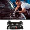 High Precisions Tool Set 16Pcs 1/4” Drive Adjustable Torque Wrench Kit For Mechanical Automotive Repair Job