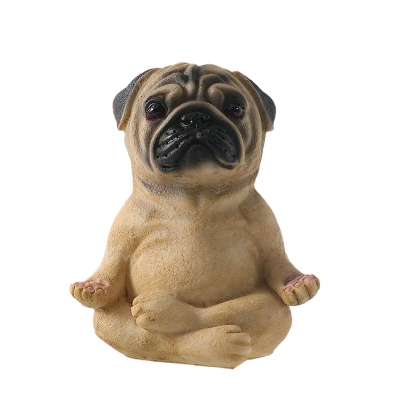 Exquisite Yoga Dog Resin Ornament Bring Serenities to Your Home Decor Children Girl Boys Bedroom Dormitory DropShipping