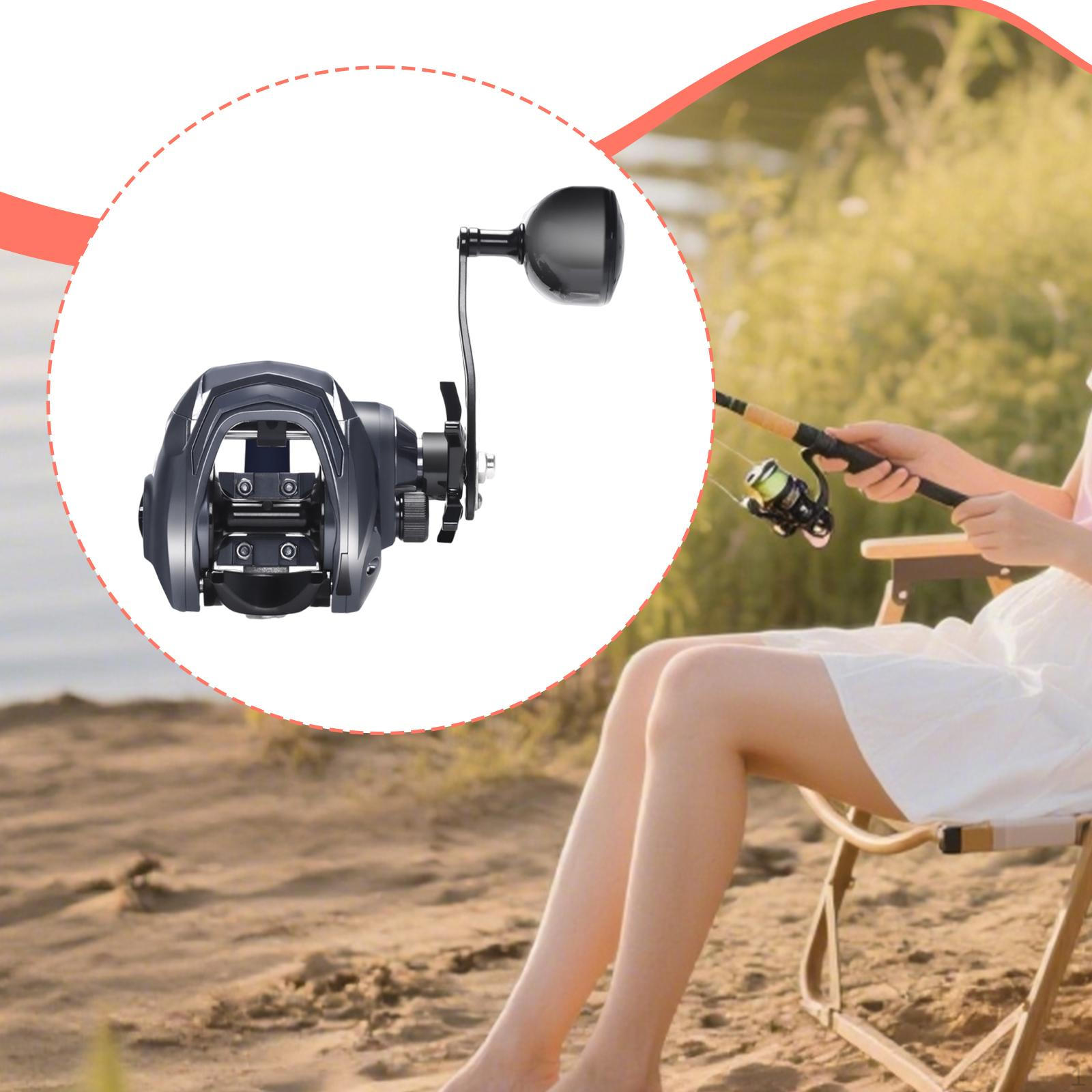 

Катушка, 6.4:1 Передаточное число, Регулировка шпинделя 0-24, для начинающих, 3,9 x 4,7 дюйма, 12 уровней фрикциона, Right Hand