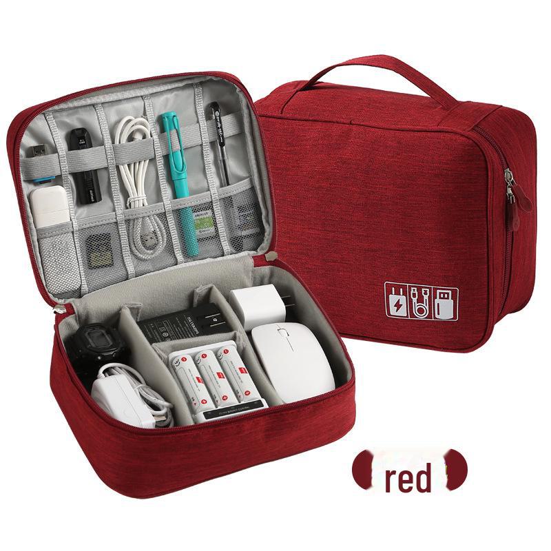 Multifunctional Travel Bag for Cables, Chargers, Power Banks, and Cosmetics