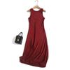 Spring/Summer Women's Elegant Satin Sleeveless Long Dress
