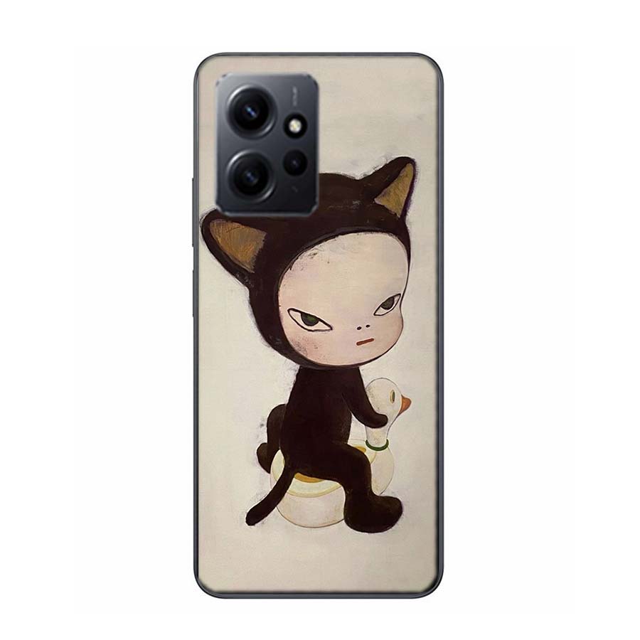 Cute Nara Yoshitomo Art Phone Case For Redmi 12 13C 12C 15C 9 10 10C Note 13 Pro Plus 14 15 Pro 9T 9C 9A TPU Soft Cover Clear Ce