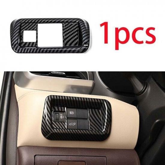 For Toyota Highlander - Carbon Fiber Headlight Switch Control Frame Trim