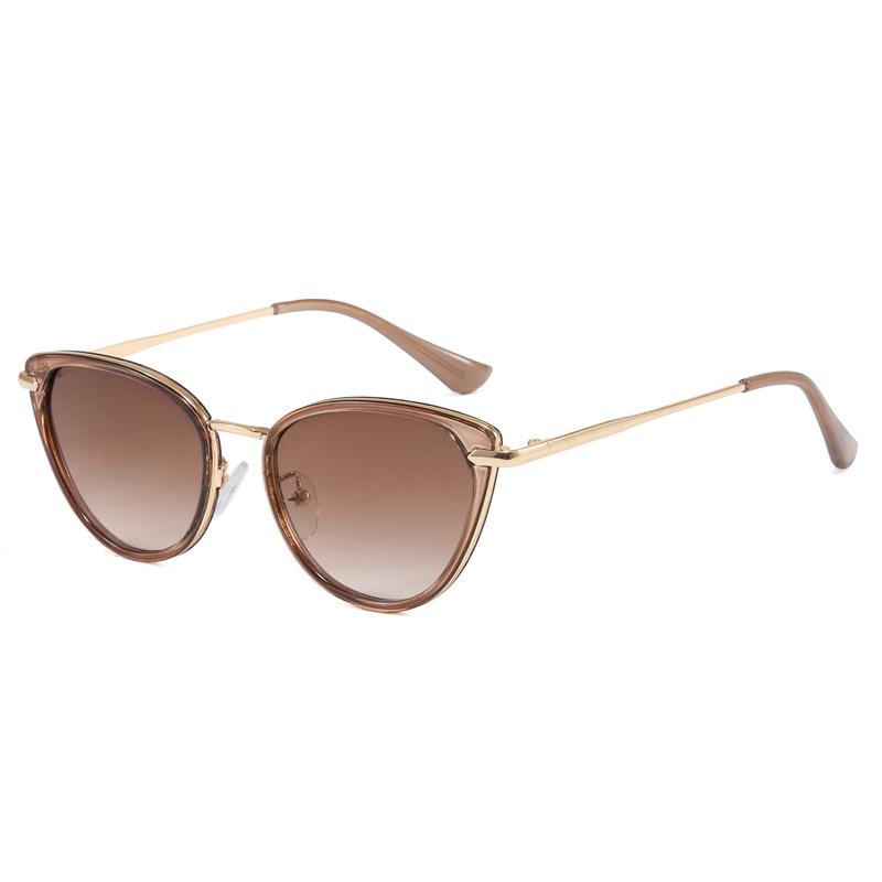 Cat Eye Shape Sunglasses for Ladies European American Style Trendy Glasses for Woman High Quality Men Sun Glass