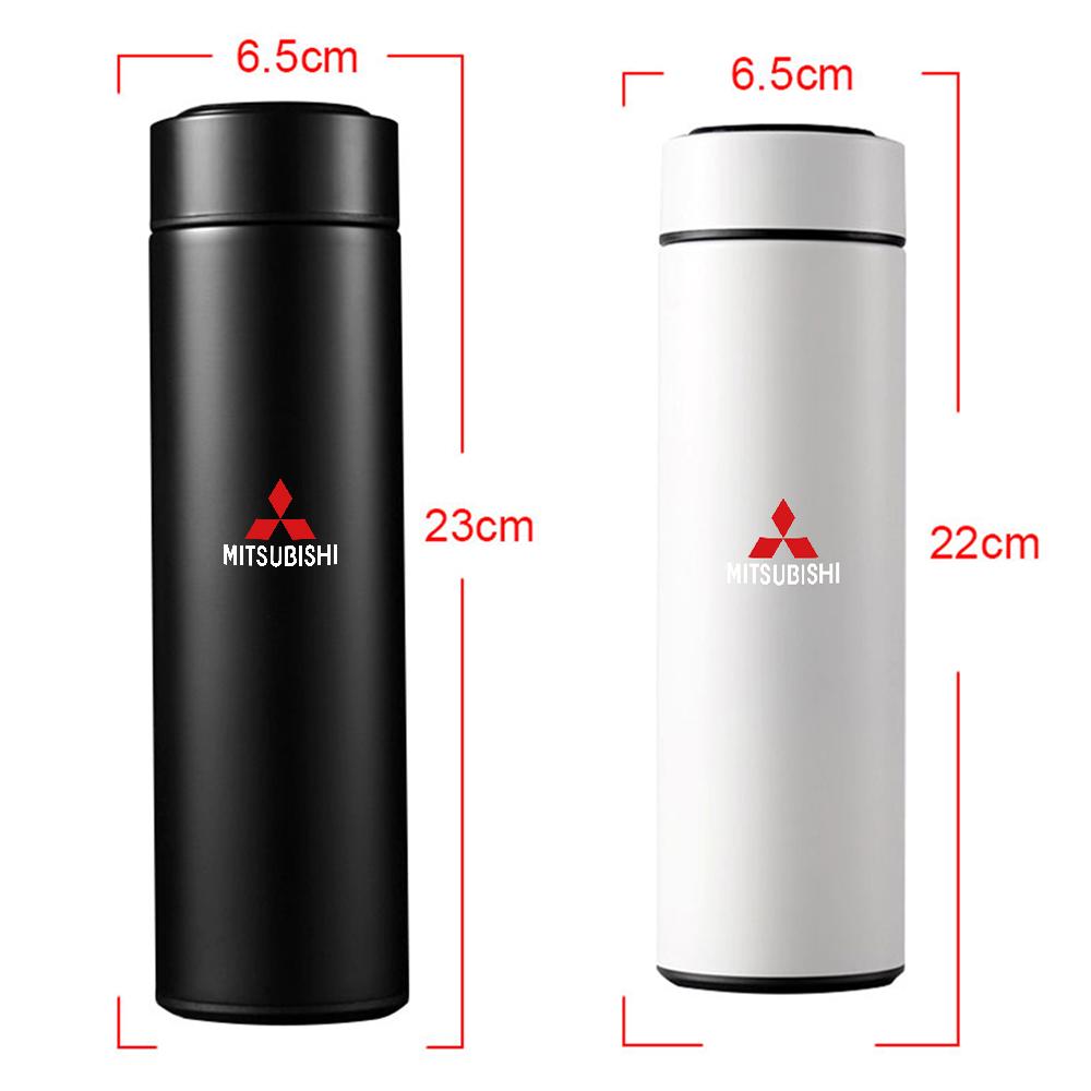 bljm6 500ml Portable Smart Car Thermos Cup LED Temperature Display Bottle For Mitsubishi Ralliart Outlander Lancera Asx Pajero Sport