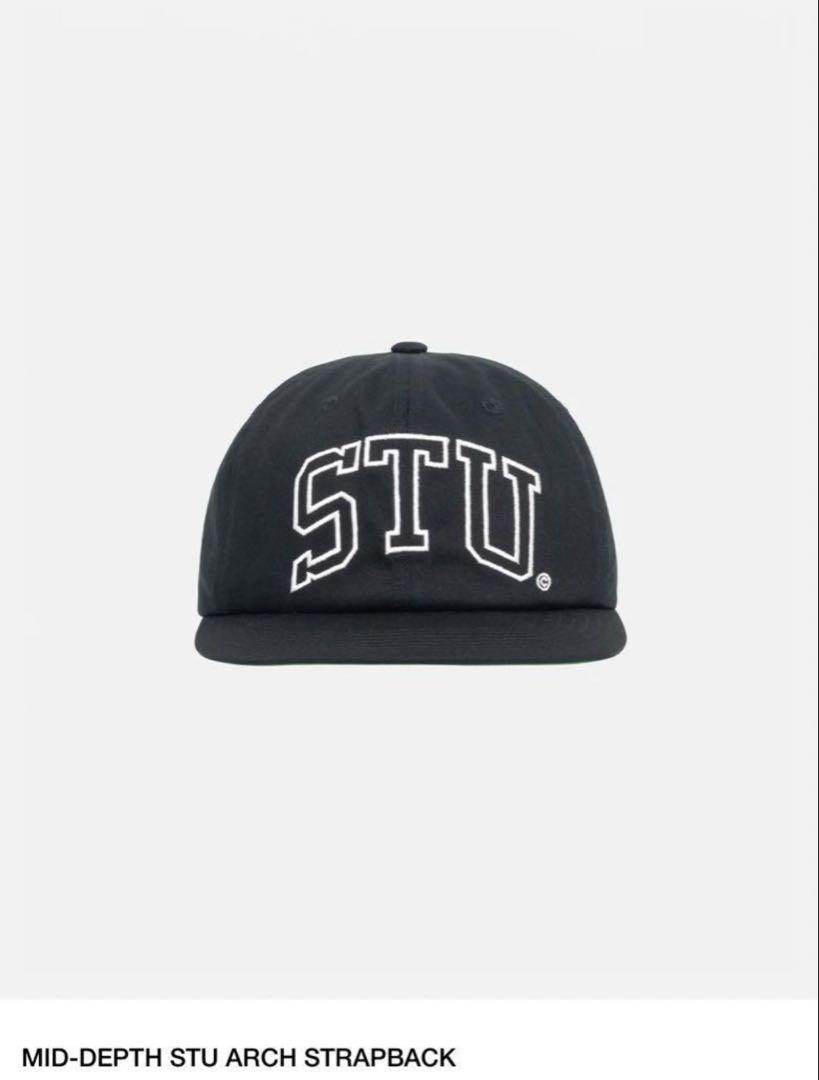 

[USED] Stussy Mid-Depth Stu Arch Strapback Cap