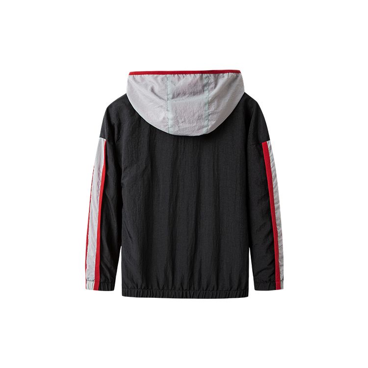 Jordan Breathable Hooded Woven Casual Jacket Kids Jackets Black JD2112047GS-001