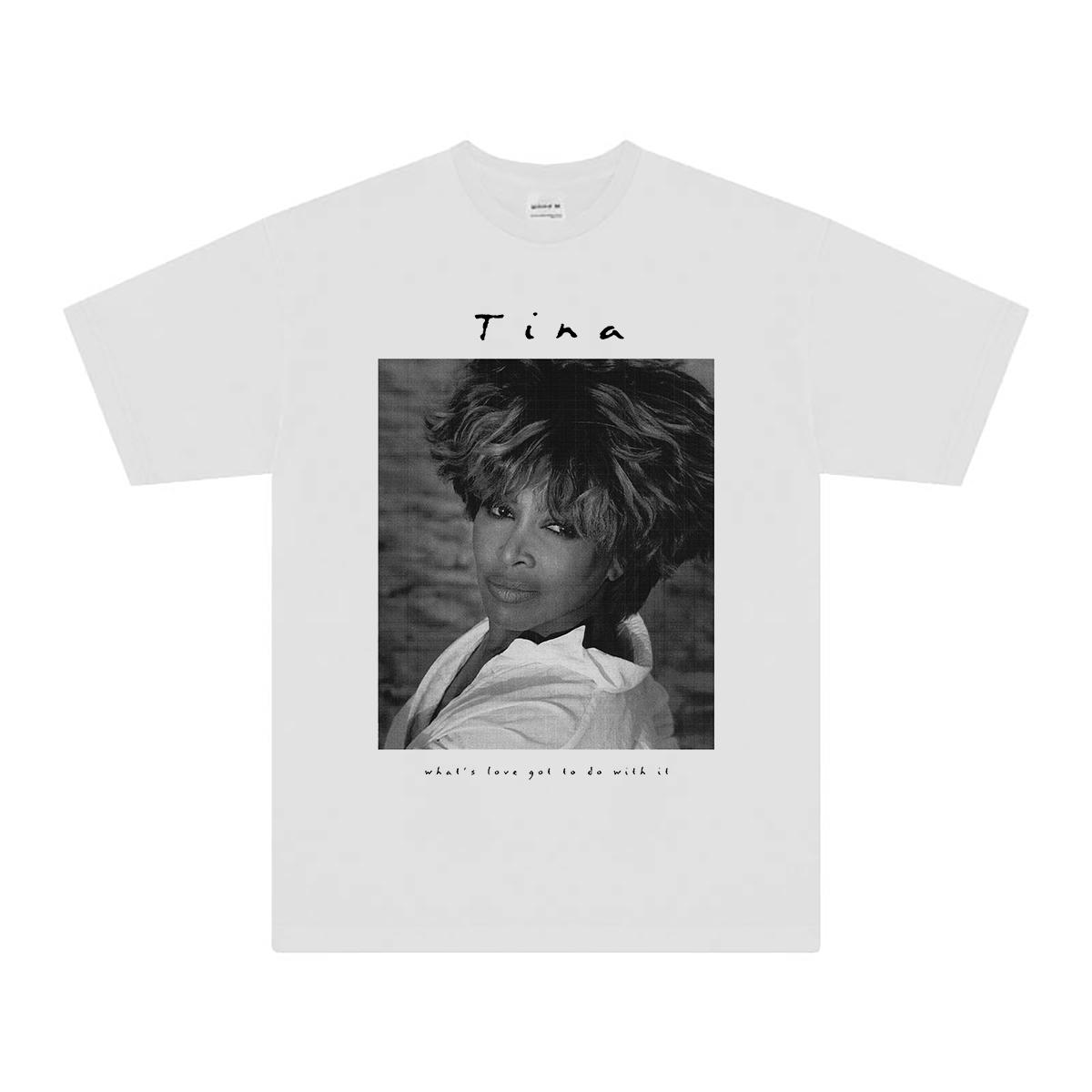 Tina T Shirt Whats Love Got To Do With It Pop Rock Singer WOMEN Unisexs Top Clothing Printed New Short Sleeves Music Street Shirt S