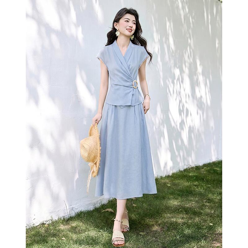 French Style Two-Piece Summer Suit for Women