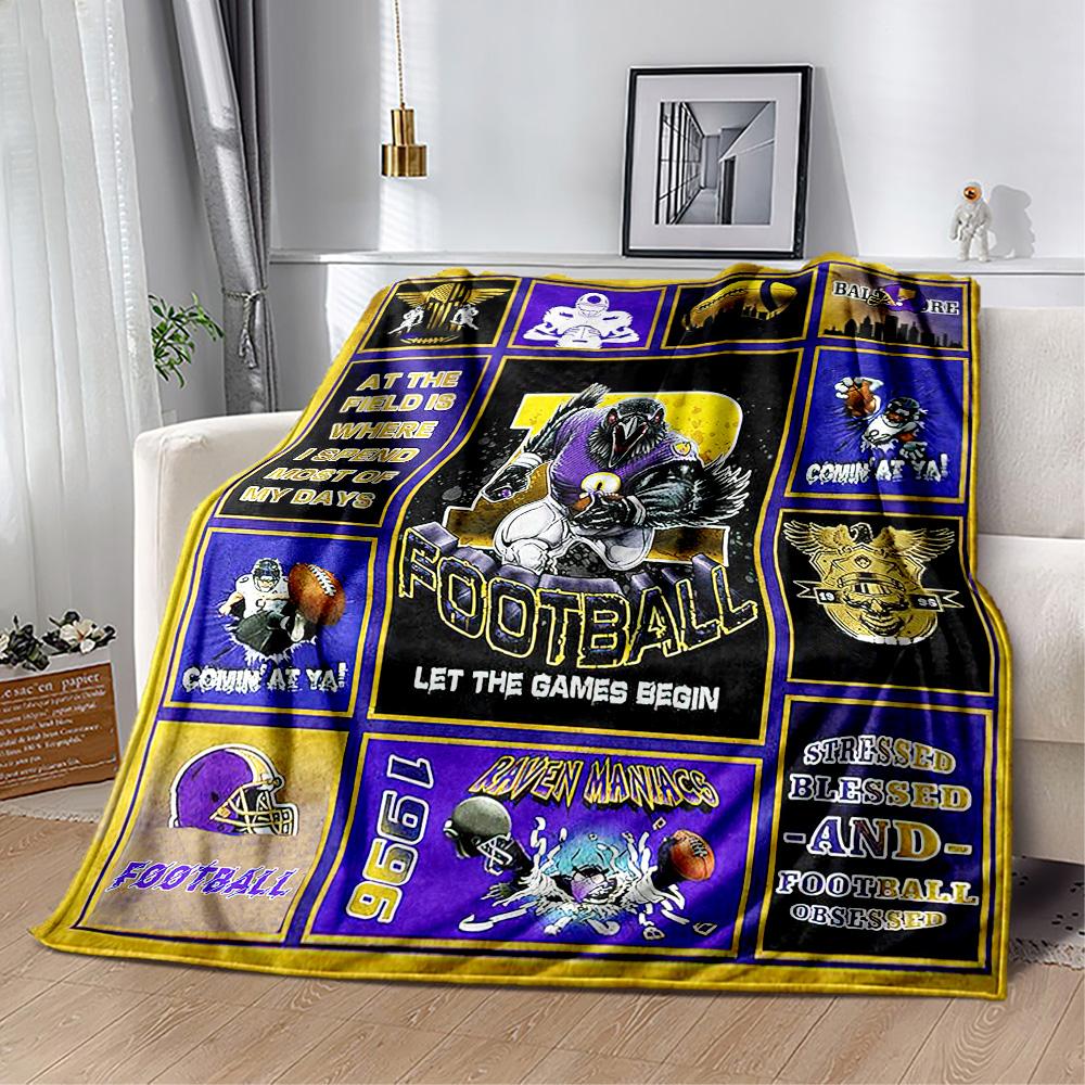 Football Fanatic Quilt Blankets are suitable for living rooms, bedrooms, camping, and other places, making them an ideal choice for gifts.