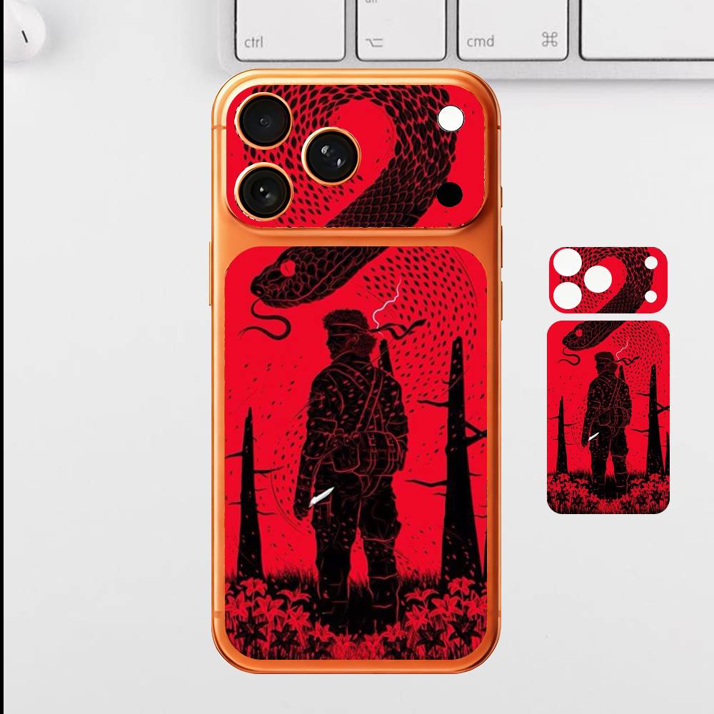 

Figure Snake MGS For iPhone 17 Pro Max Full Back Cover Decal Wrap Skin Rear Protective Sticker Film iPhone17pro
