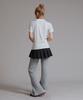 LIKE THE MOST One Stripe Regular Short Sleeve T-Shirt_Gray