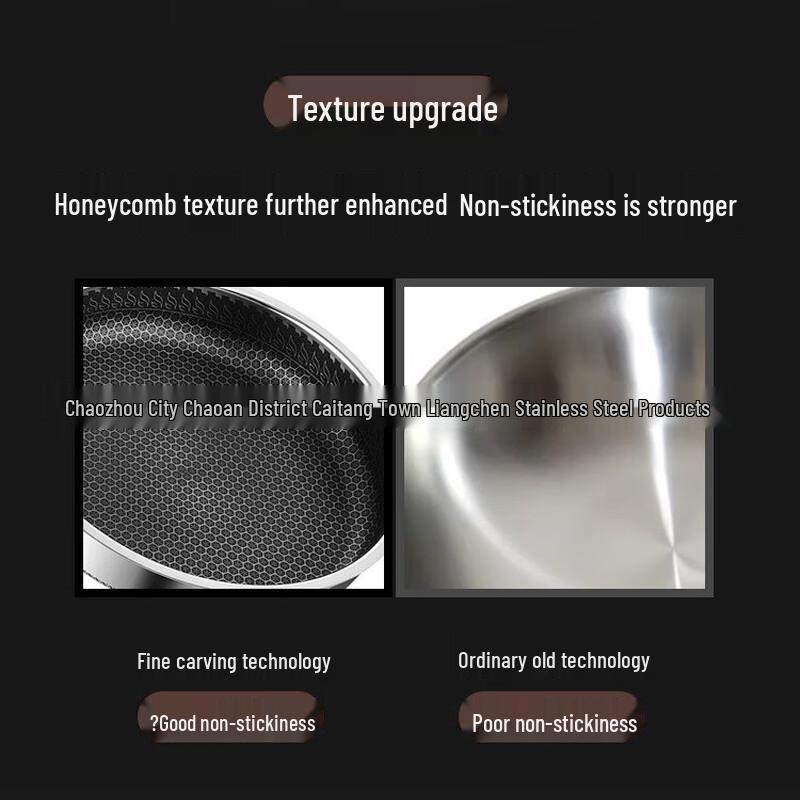 Oujiewang 316 Stainless Steel Non-stick Frying Pan