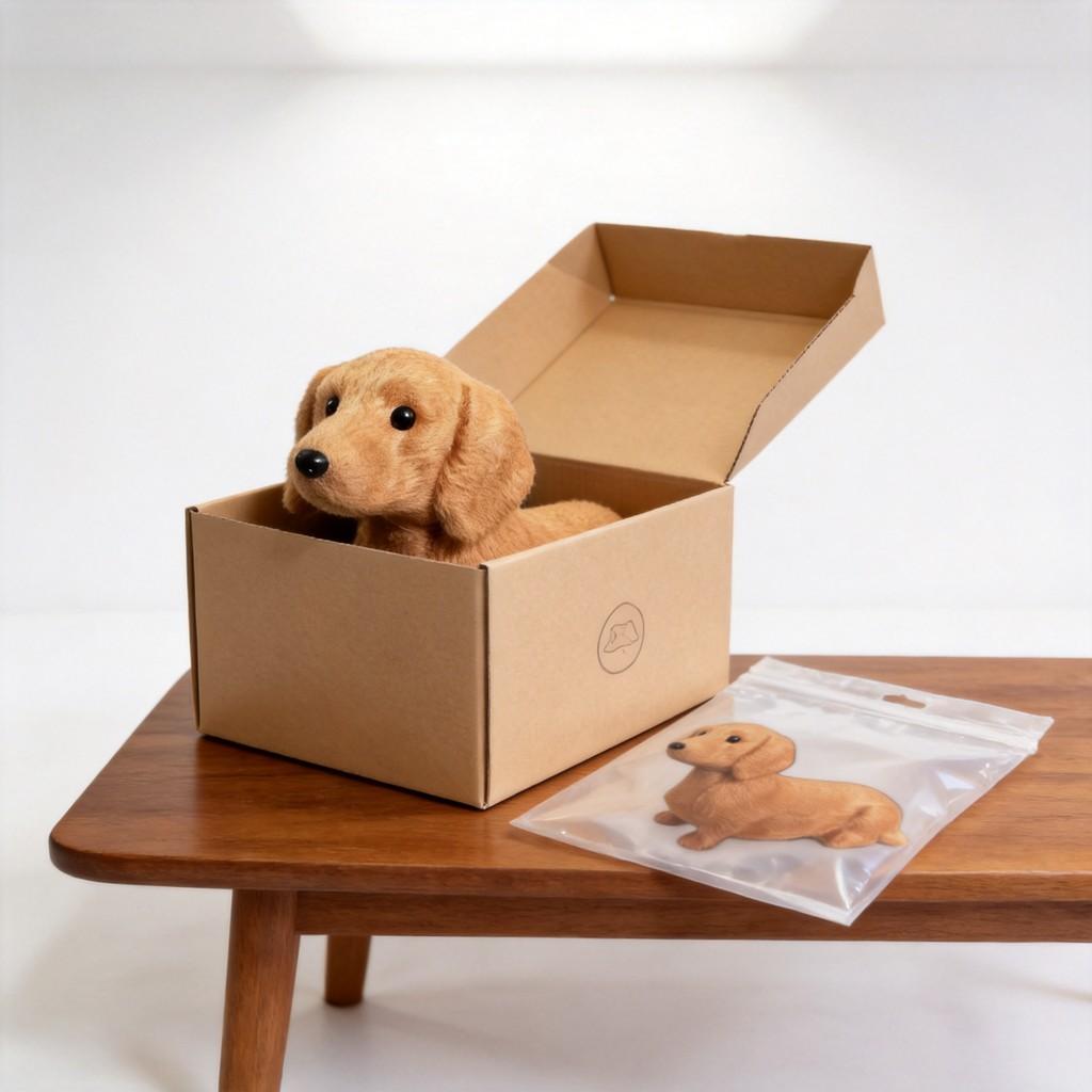 Pet Theme Plush Dog Figurine For Home Decor Creativity Gift Idea