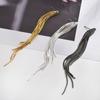 SUMENG 2024 New Gold Color Silver  Long Hanging Earrings Metal Tassel Ethnic Drop  for Women Fashion Jewelry Gifts