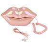 WX 3016 Mouth S Lips Shape Telephone Home Office Desktop Telephone Landline (Colorful Pink)