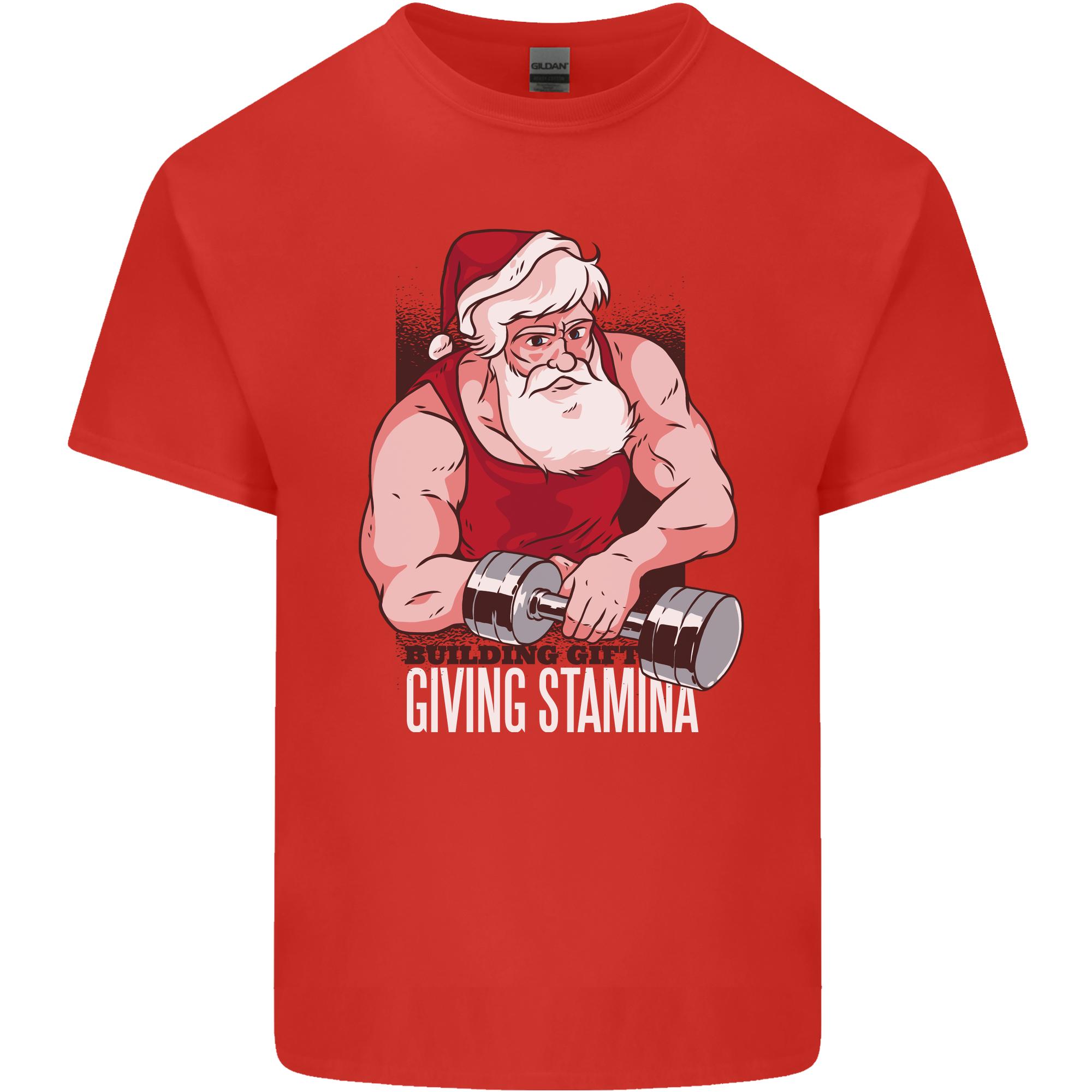 Santas Workout Funny Christmas Gym Xmas Training Unisexs Light Cotton TShirt S