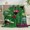 1PC Alien Invasion Pattern Flannel Blanket Gift, Suitable for Both Men And Women, Soft Ideal for Beds And Sofa, Birthday Or Christmas Gift