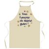 Kitchen Apron - Planetee Françoise - Breton Print - Thick Resistant Cotton - Made In France