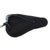 3D Saddle Cover Bike Seat Cushion with Reflective Strap Cycling Parts - Black, as described