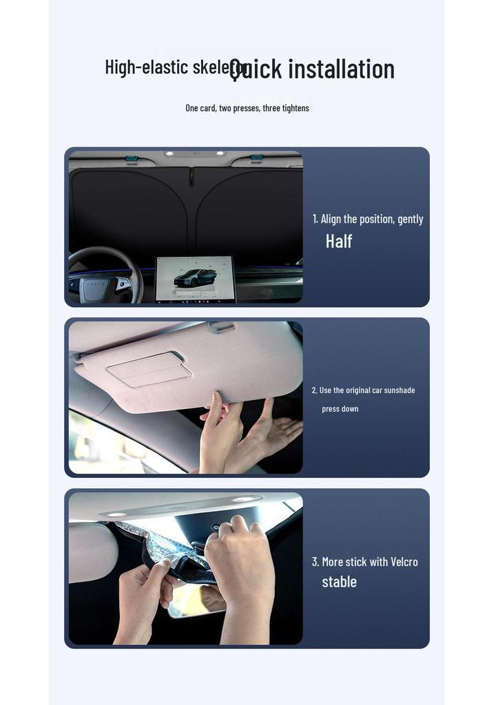 Car Interior Sunshade: Laser Sun Block & Heat Insulation for Windshield Protection