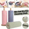 Reusable Microfiber Cleaning Cloth, Dual-purpose for Both Wet and Dry Kitchen Cleaning, Thickened Towel Roll, Dishwashing Cloth