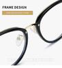 Women Vision Care Round Frame Anti-UV Blue Rays Glasses Computer Goggles Eyewear Eyeglasses