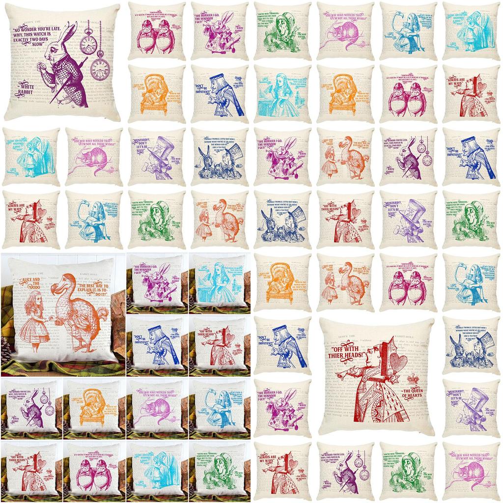 Elegant Alice In Wonderland Cushion Mad Hatter Pillow Perfect For Christmas Gift And Home Decoration