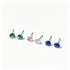 S925 Sterling Silber Mini Zirkonia Ohrstecker für Damen - Einfacher, vielseitiger Knorpel Schmuck